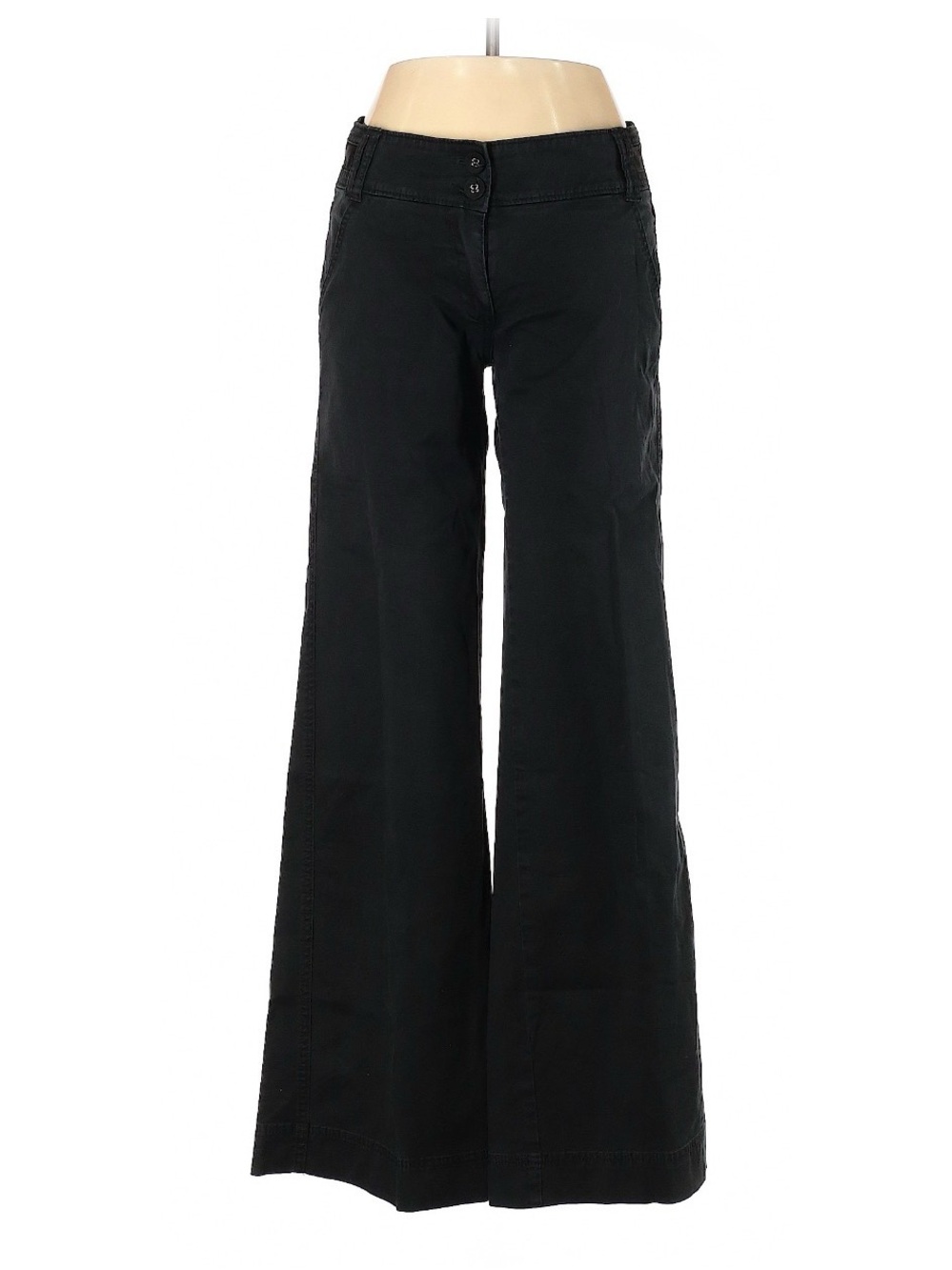 NEW YORK & COMPANY Black Wide Leg Low Rise (9”) Pants